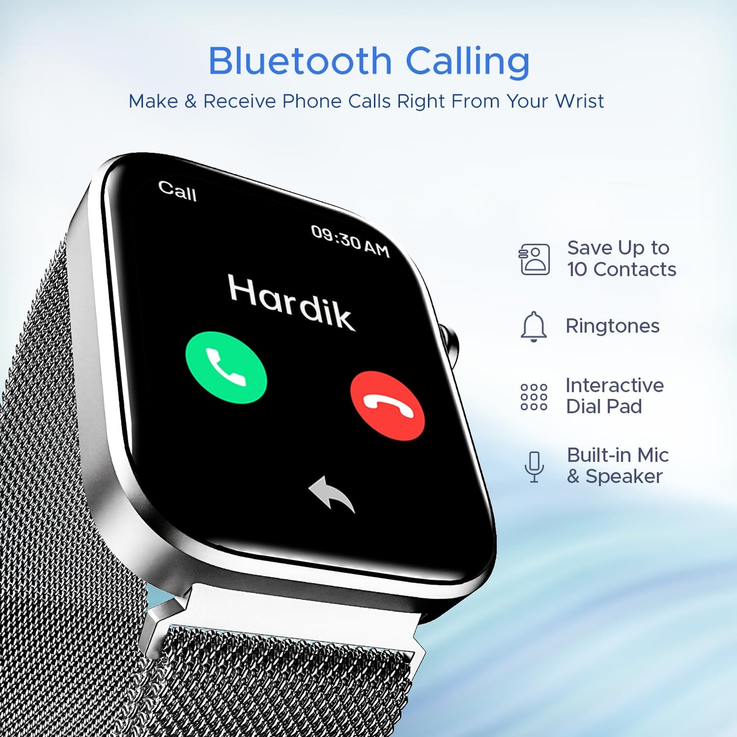 (Without Box) boAt Wave Lite Smart Watch w/ 1.69" (4.2 cm) HD Display, Heart Rate & SpO2 Level Monitor, Multiple Watch Faces, Activity Tracker, Multiple Sports Modes & IP68 (Deep Blue)