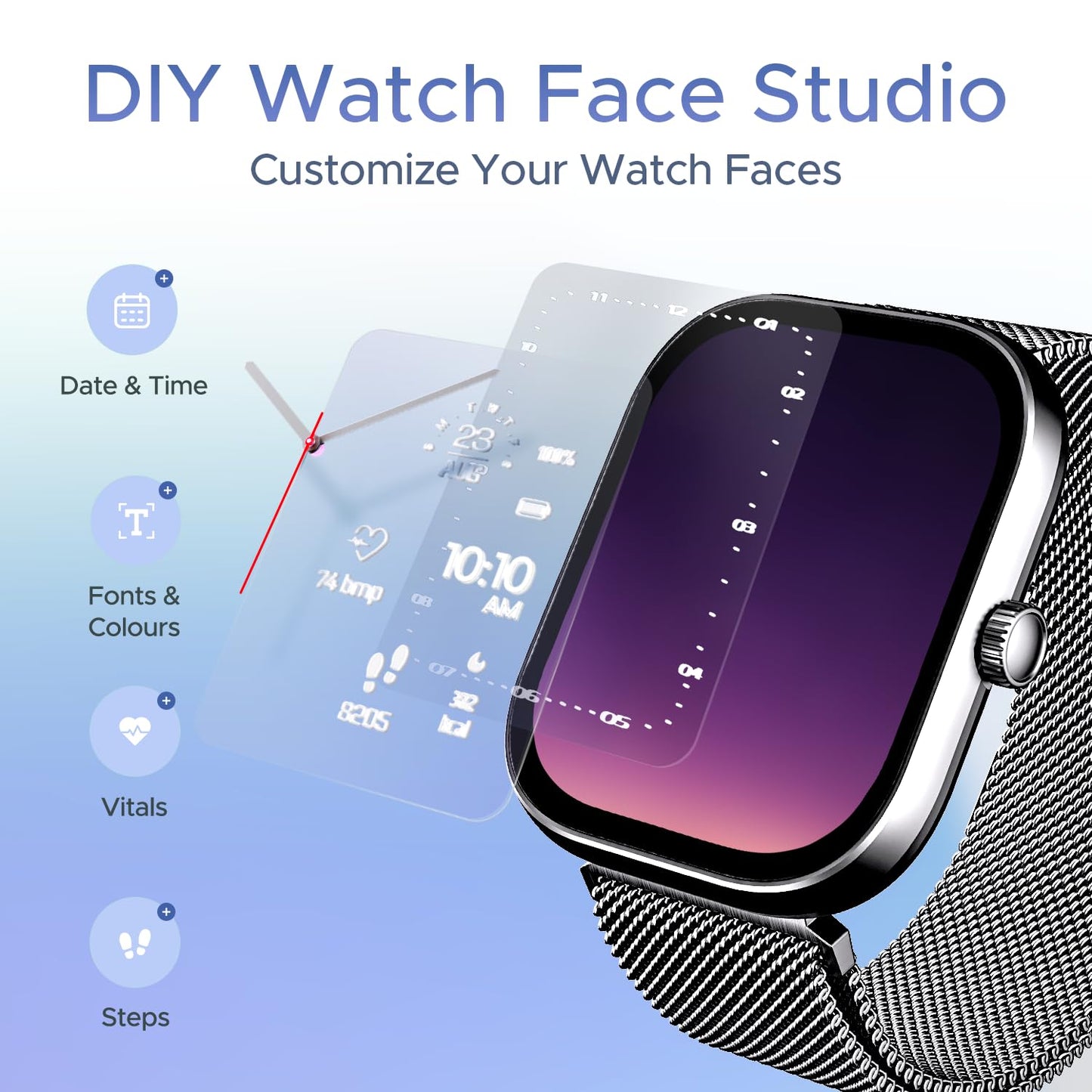 (Open Box) boAt Wave Sigma w/ 2.01" (5.1 cm) HD Display,Bluetooth Calling, Coins, DIY Watch Face Studio, 700+ Active Modes, HR&SpO2 Monitoring, Energy and Sleep Scores, Smart Watch for Men & Women(Active Black)