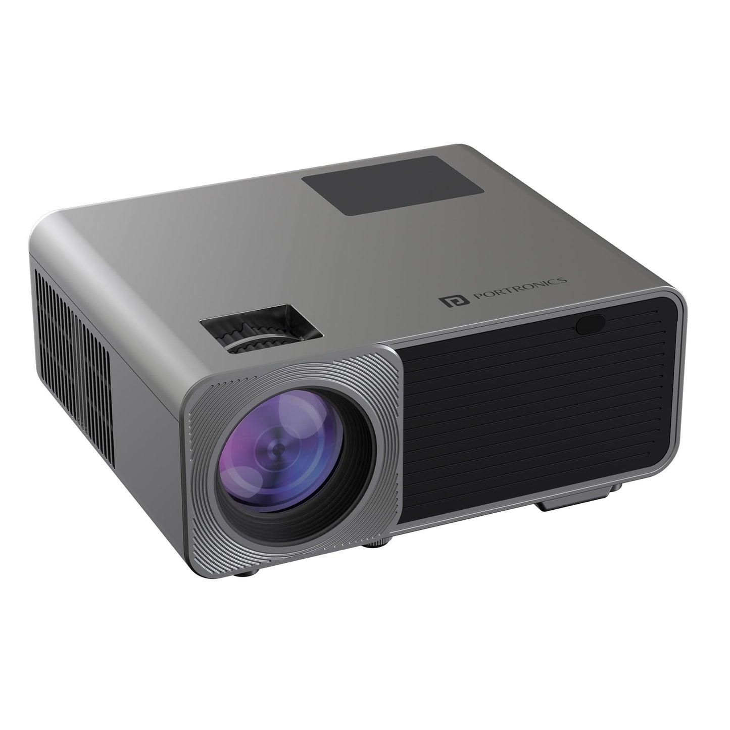 (Open Box) Portronics Beem 440 Smart LED Projector with 720p HD Resolution, Rotatable Design, Built-in Streaming Apps (Netflix, Prime Video, Hotstar), 2000 Lumens, Screen Mirroring, 3 Watts Speaker (White)