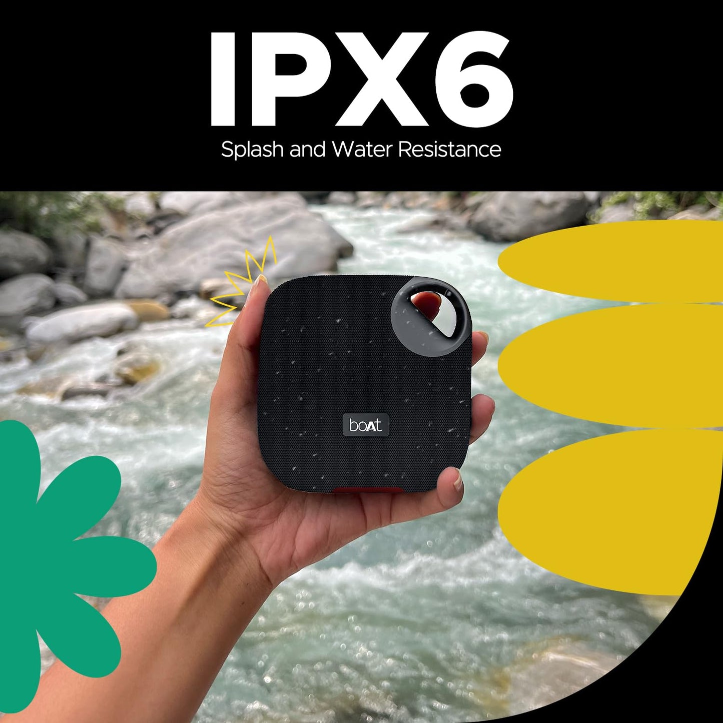 (Open Box) boAt Stone 193 Pro /190 Pro with 5W Signature Sound, Up to 12hrs of Playtime, TWS Feature, Built-in Mic, Bluetooth v5.3, AUX Port, TF Card Connectivity, IPX6 & Type-C Bluetooth Speaker(Raging Black)