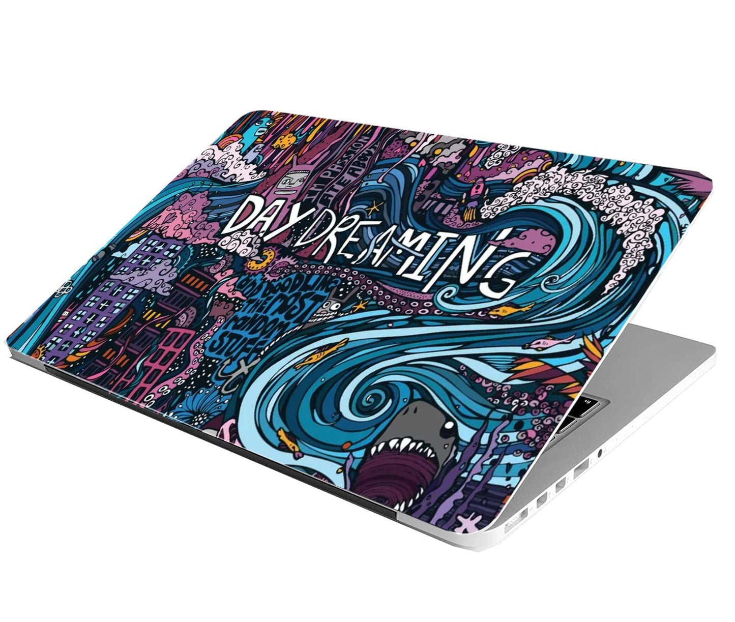 (Open Box) ANCIARY Full Body Laptop Skin Bubble-Free HD Quality Sticker For Laptops Upto 15.6" Compatible With Apple/Dell/HP/Lenovo/Acer/Asus/Sony (Dustproof|Waterproof|Scratchproof|Reusable) - Day Dreaming FLBK