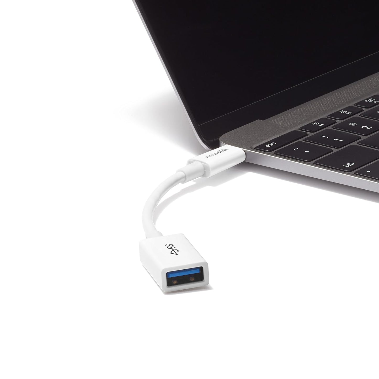 (Open Box) Amazon Basics L6LUC022-CS-R USB USB Type C to USB 3.1 Gen1 Female Adapter - White