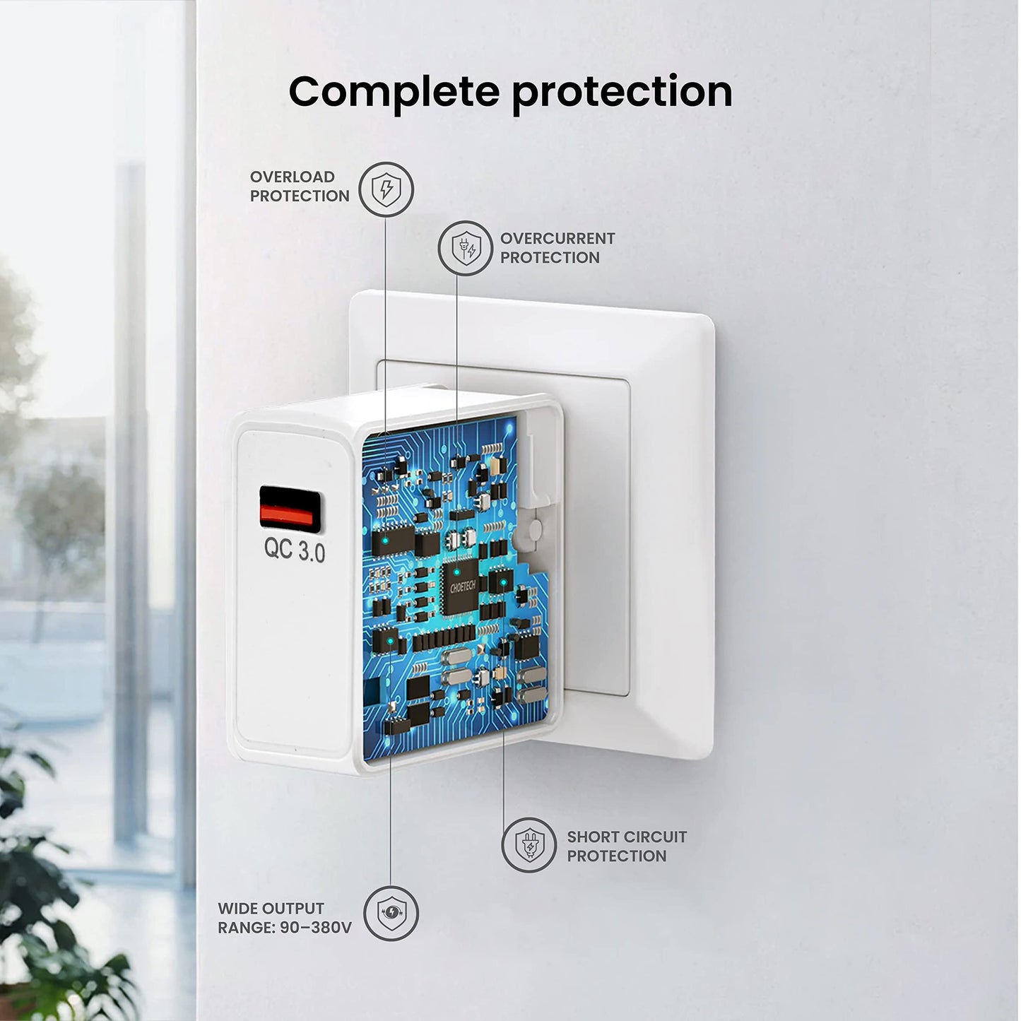 (Open Box) FLiX (Beetel) Storm 33W PD & QC Dual Port Wall Charger,USB Type A & Type C Output Widely Compatible for All Android & IOS Devices,Enhanced Safety,Light Weight & Compact,with Type C Cable (White–SD133)