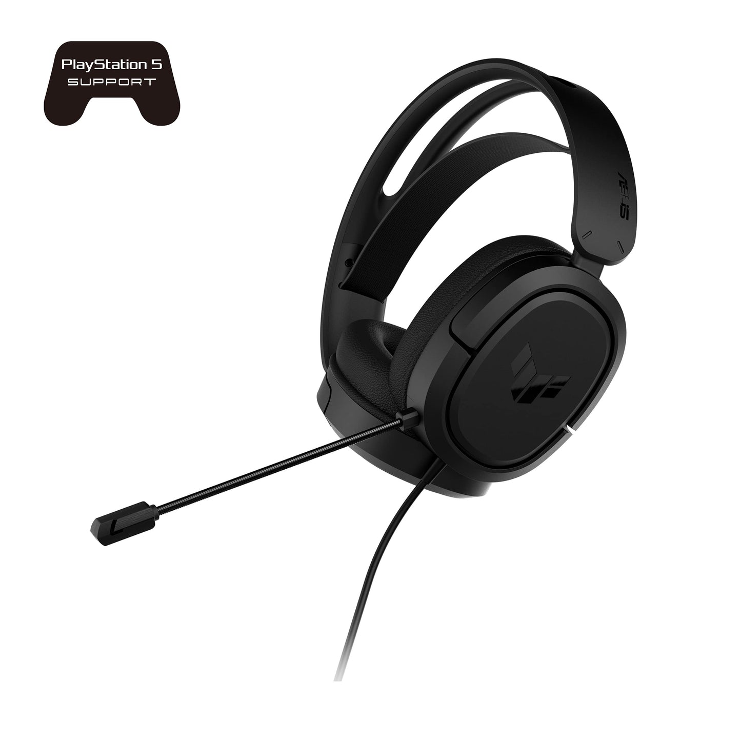 (OPEN BOX) Asus Tuf Gaming H1 Wired Headset | Discord Certified Mic, 7.1 Surround Sound, 40Mm Drivers, 3.5Mm, Lightweight, For Pc, Switch, Ps4, Ps5, Xbox One, Xbox Series X | S, And Mobile Devices Black-Over Ear
