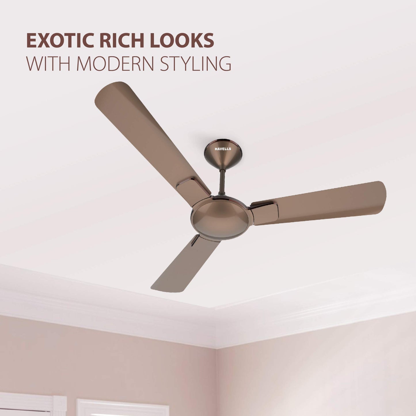Havells 1200 mm FAN ENTICER ES BEIGE COPPER, 2 Star