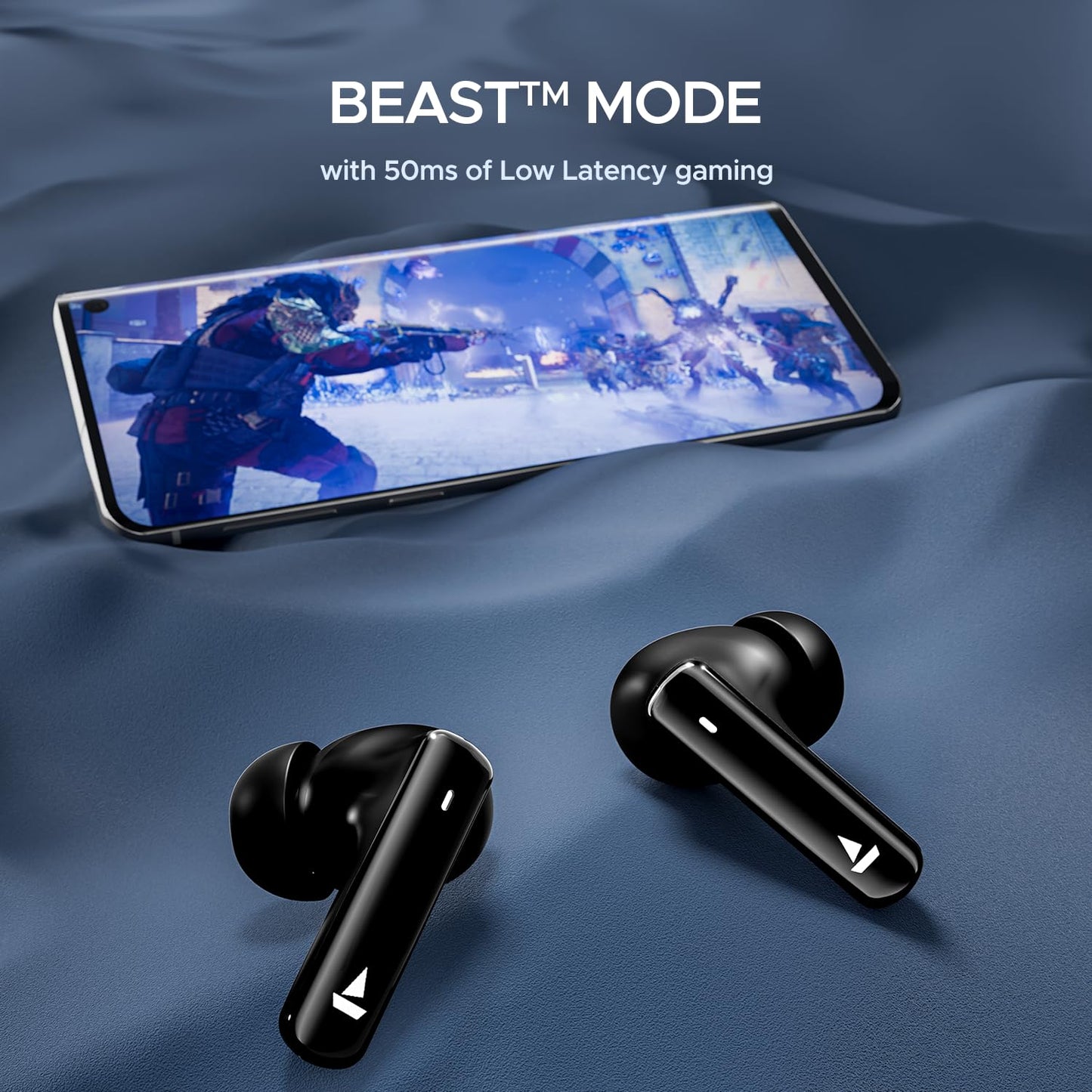 (OPEN BOX)boAt Airdopes 121 Pro Plus Truly Wireless in Ear Ear Buds w/ 100 hrs Playtime, 4 Mics with ENx™, 50ms Low-Latency Beast™ Mode, ASAP™ Charge, IWP™ Tech, BT v5.3 & IPX5(Black)