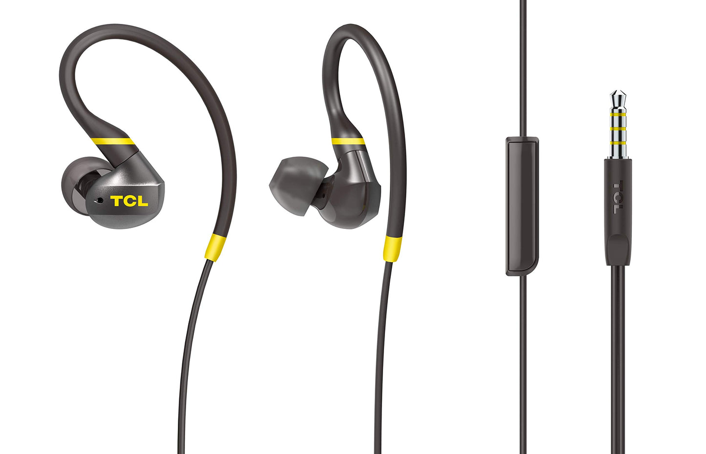 (Open Box) TCL Actv100 Wired in Ear Headphone with Mic (Black)