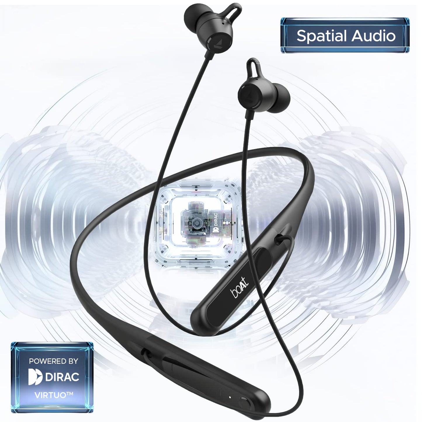 (Open Box)boAt Rockerz 255 Touch Neckband with Full Touch Controls,Spatial Audio,Up to 30H Playtime,ASAP Charge,Beast Mode,Enx Technology(Deep Blue),in-Ear,Bluetooth