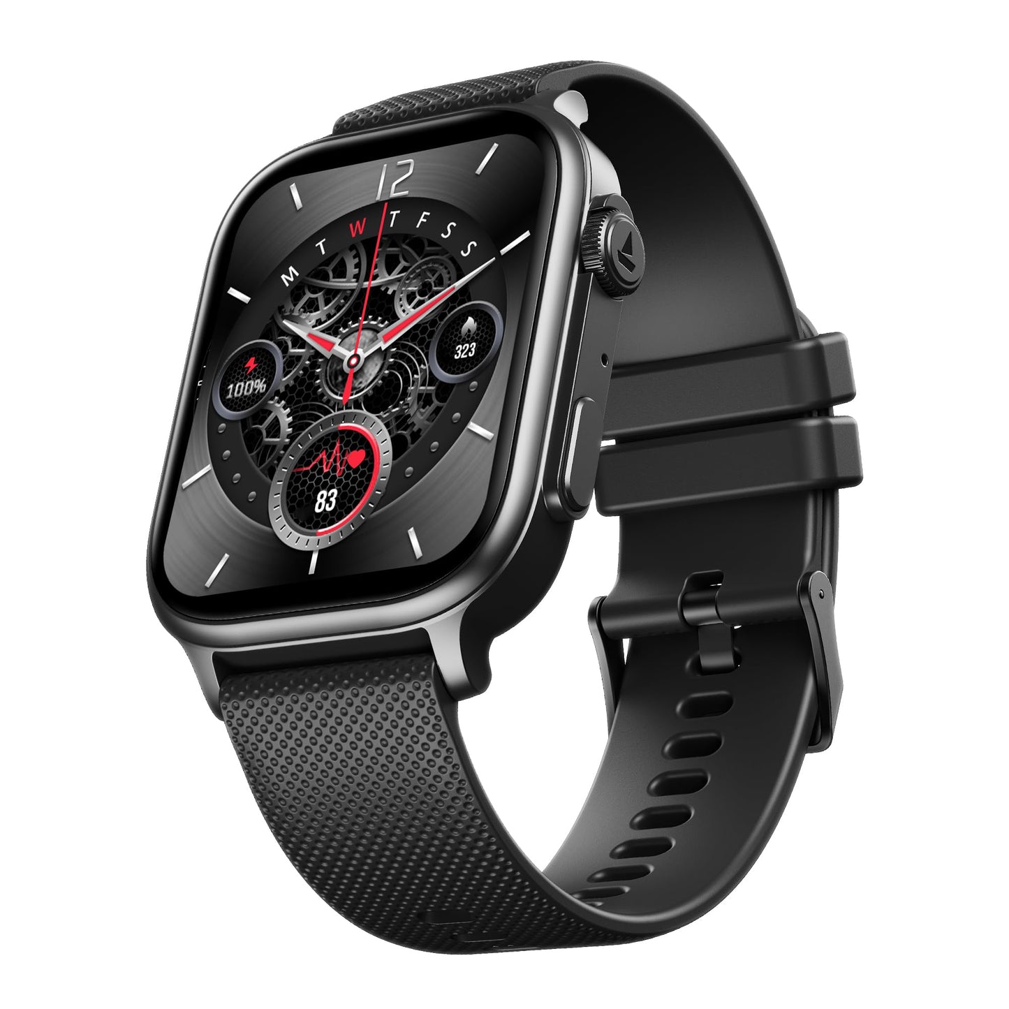 (Open Box) boAt Storm Infinity Plus w/15 Days Extensive Battery fueled by Huge 550mAh Battery, Fast Charge, 1.83”(4.65cm)HD Display, Functional Crown, BT Calling, Smart watch for Men & Women (Active Black)