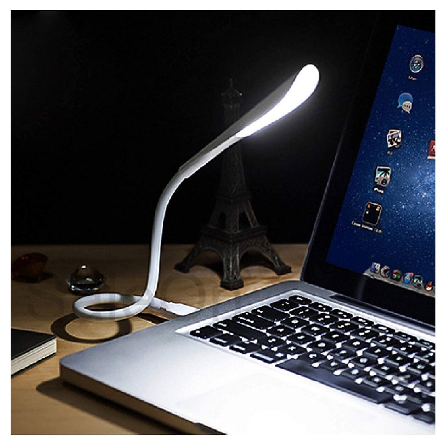 (Open Box) SWAPKART Portable Flexible Adjustable Eye Protection USB LED Desk Light Table Lamp(Multicolour, Plastic, Pack of 1) Flexible Mobile Tabletop Stand (Pack of 1) Multi Colour