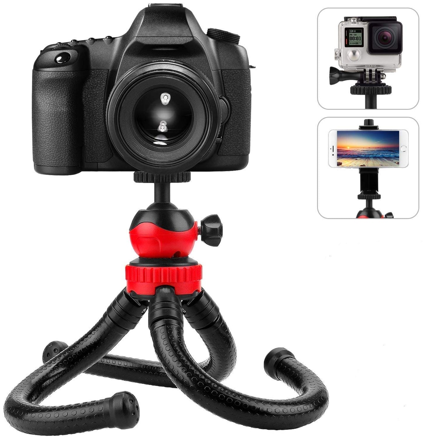 (Open Box) Adofys 70” Aluminium Camera Tripod with Travel Bag and Phone Holder |Operating Height: 70 inch | Maximum Load Capacity up to 5kg | Compatible with All Cameras, Cell Phones, Projector, Webcam