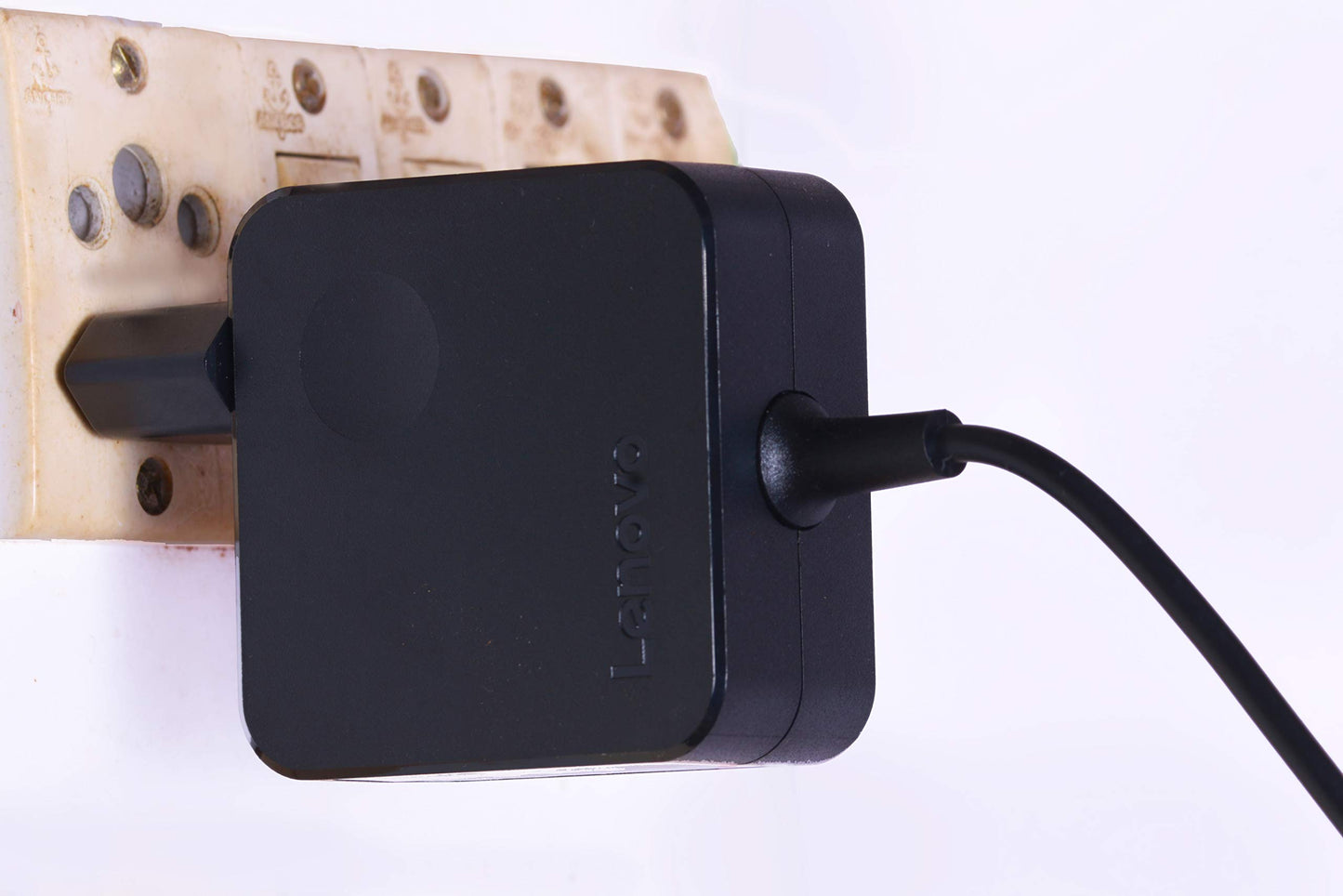 (OPEN BOX)Lenovo 65W USB Slim Tip Rectangular pin Laptop Adapter/Charger with Power Cord for Select Models of Lenovo Laptops (888015000, Black)