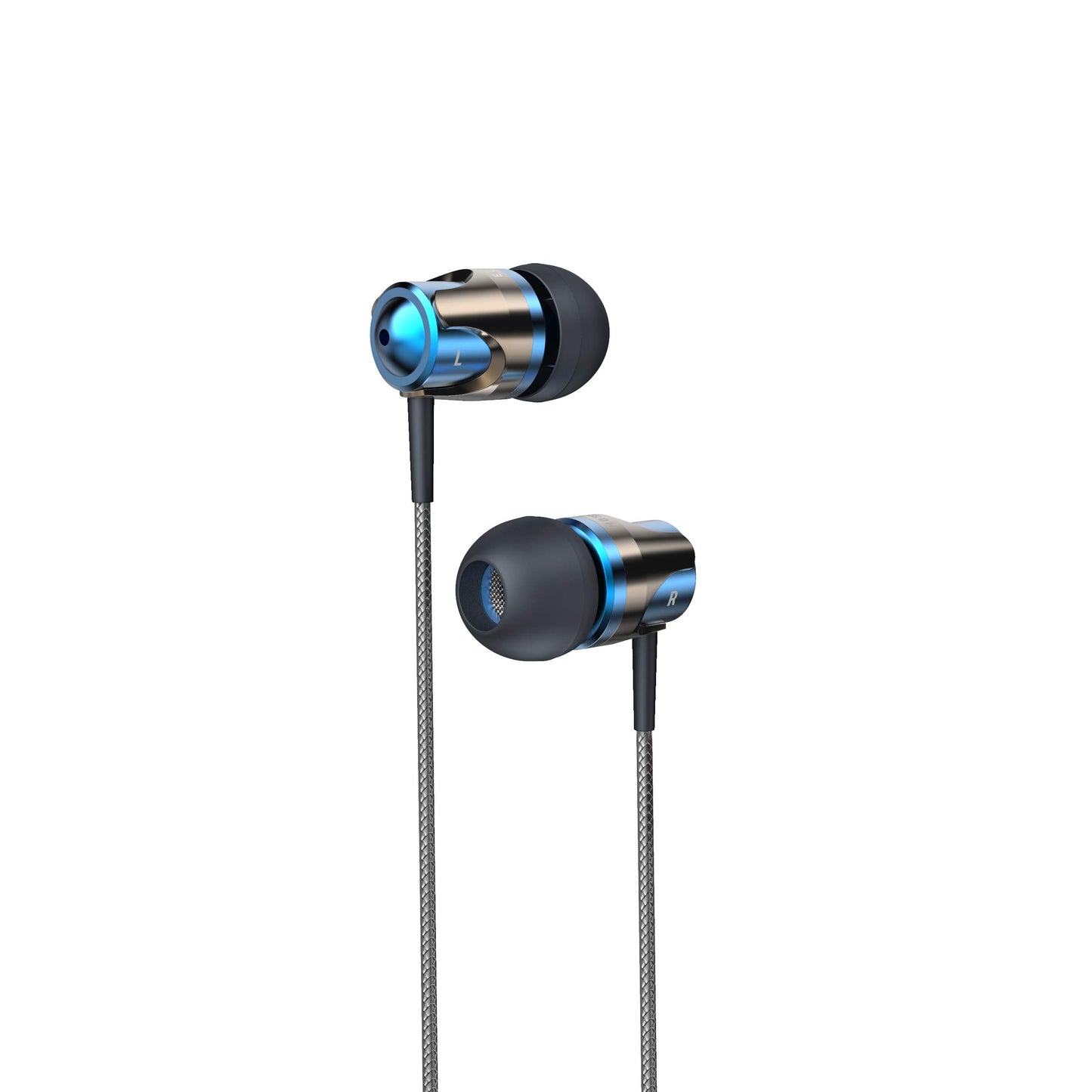 (Open Box) Evidson B4 Wired in Ear Headphone with Mic (Blue)