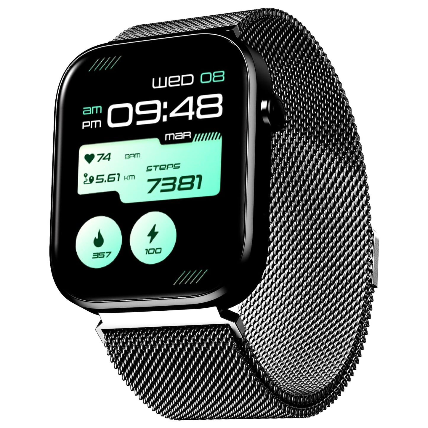 (Without Box) boAt Wave Lite Smart Watch w/ 1.69" (4.2 cm) HD Display, Heart Rate & SpO2 Level Monitor, Multiple Watch Faces, Activity Tracker, Multiple Sports Modes & IP68 (Deep Blue)