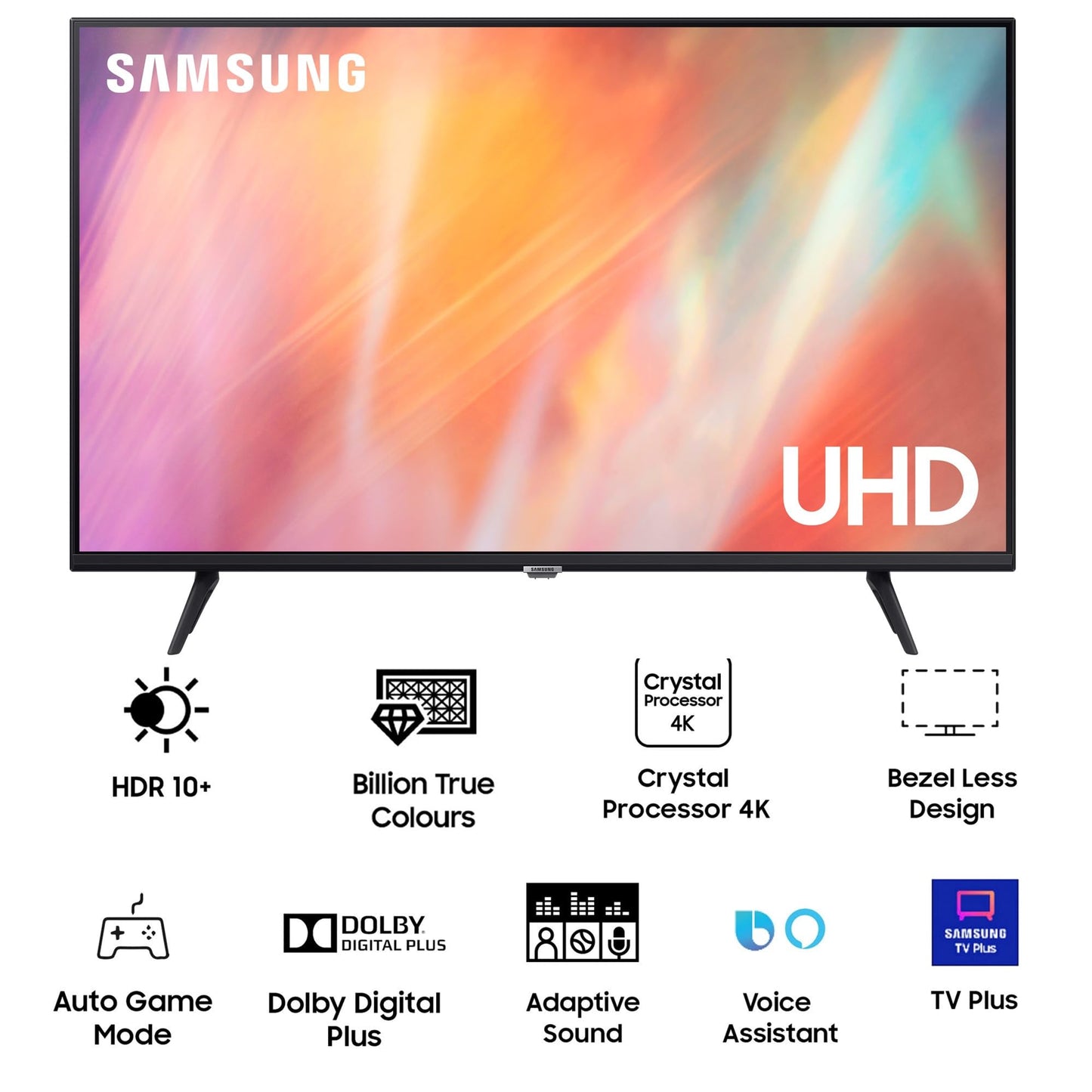(Open Box) Samsung 138 cm (55 Inches) 4K Ultra HD Smart LED TV (UA55AU7600KXXL, Black)