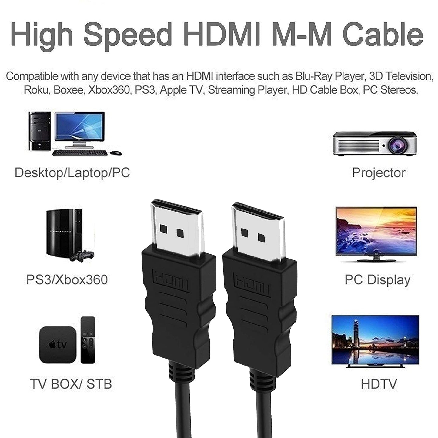 (Open Box)NISHTECH HDMI to VGA, High Speed 1080P HDMI to VGA Adapter (Male to Female) for Computer, Desktop, Laptop, PC, Monitor, Projector, HDTV, Chromebook, Raspberry Pi, Roku, Xbox and More - Black