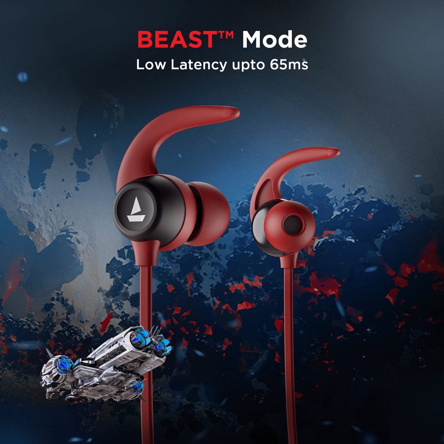 (Open Box)boAt Rockerz 255 Touch Neckband with Full Touch Controls,Spatial Audio,Up to 30H Playtime,ASAP Charge,Beast Mode,Enx Technology(Deep Blue),in-Ear,Bluetooth