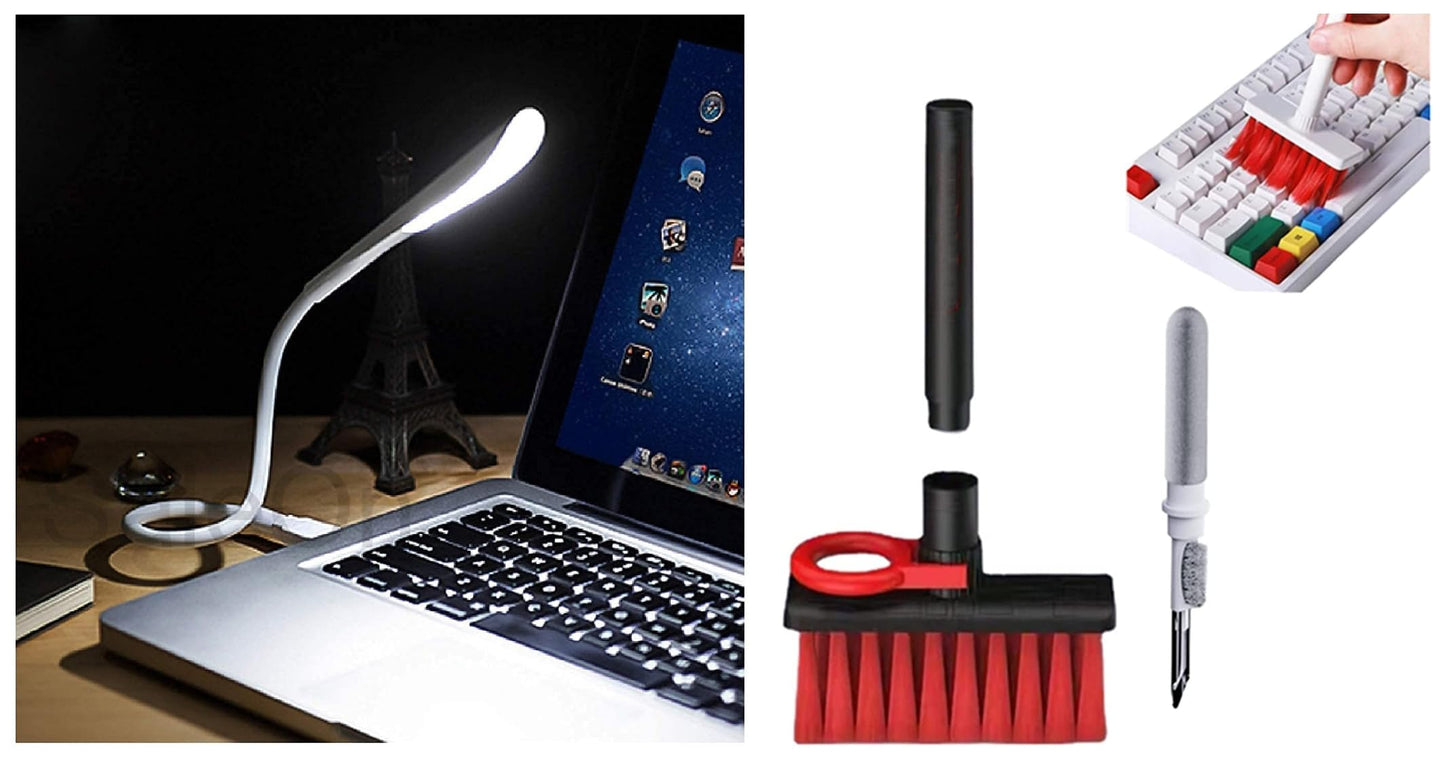 (Open Box) SWAPKART Portable Flexible Adjustable Eye Protection USB LED Desk Light Table Lamp(Multicolour, Plastic, Pack of 1) Flexible Mobile Tabletop Stand (Pack of 1) Multi Colour