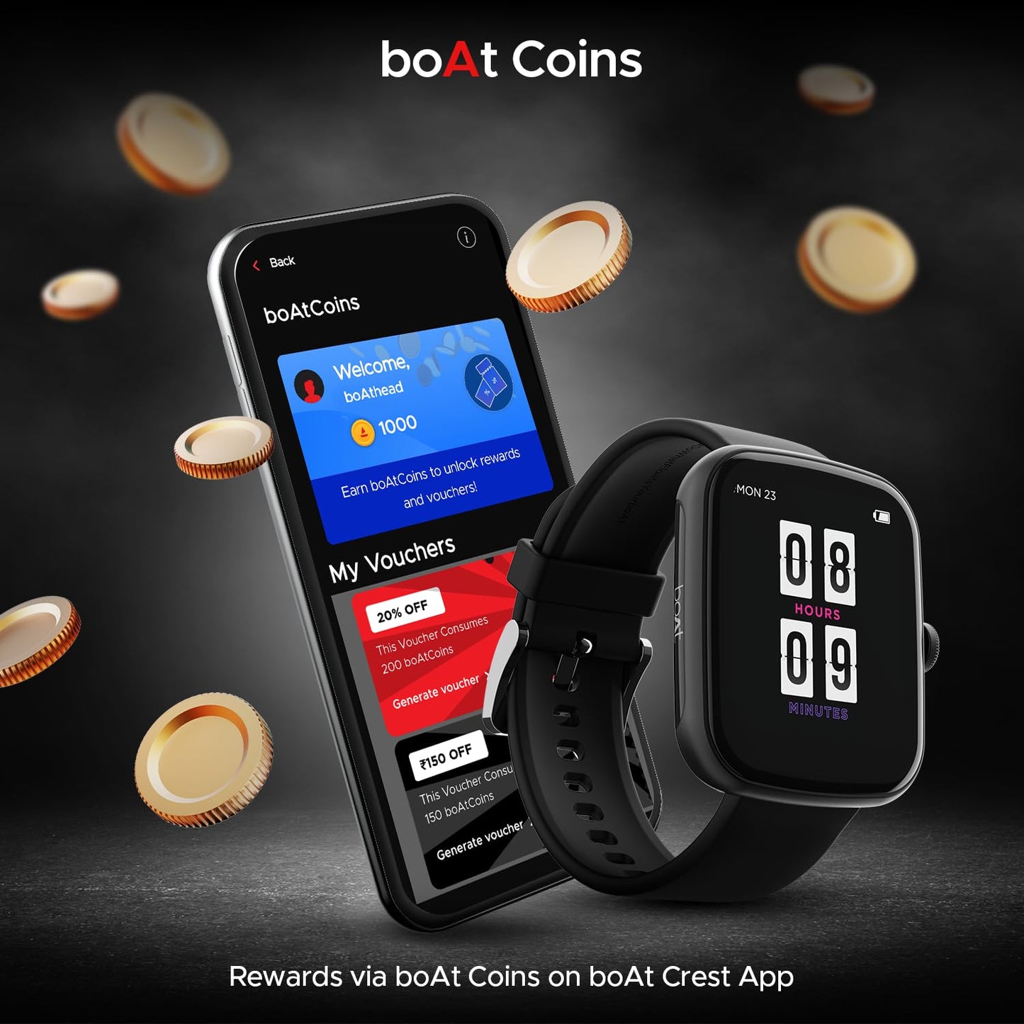 (Open Box) boAt Wave Style Call Smart Watch with Advanced BT Calling Chip,DIY Watch Face Studio, Coins, 1.69" HD Display, Health Ecosystem, Live Cricket Scores, Quick Replies, HR & SpO2