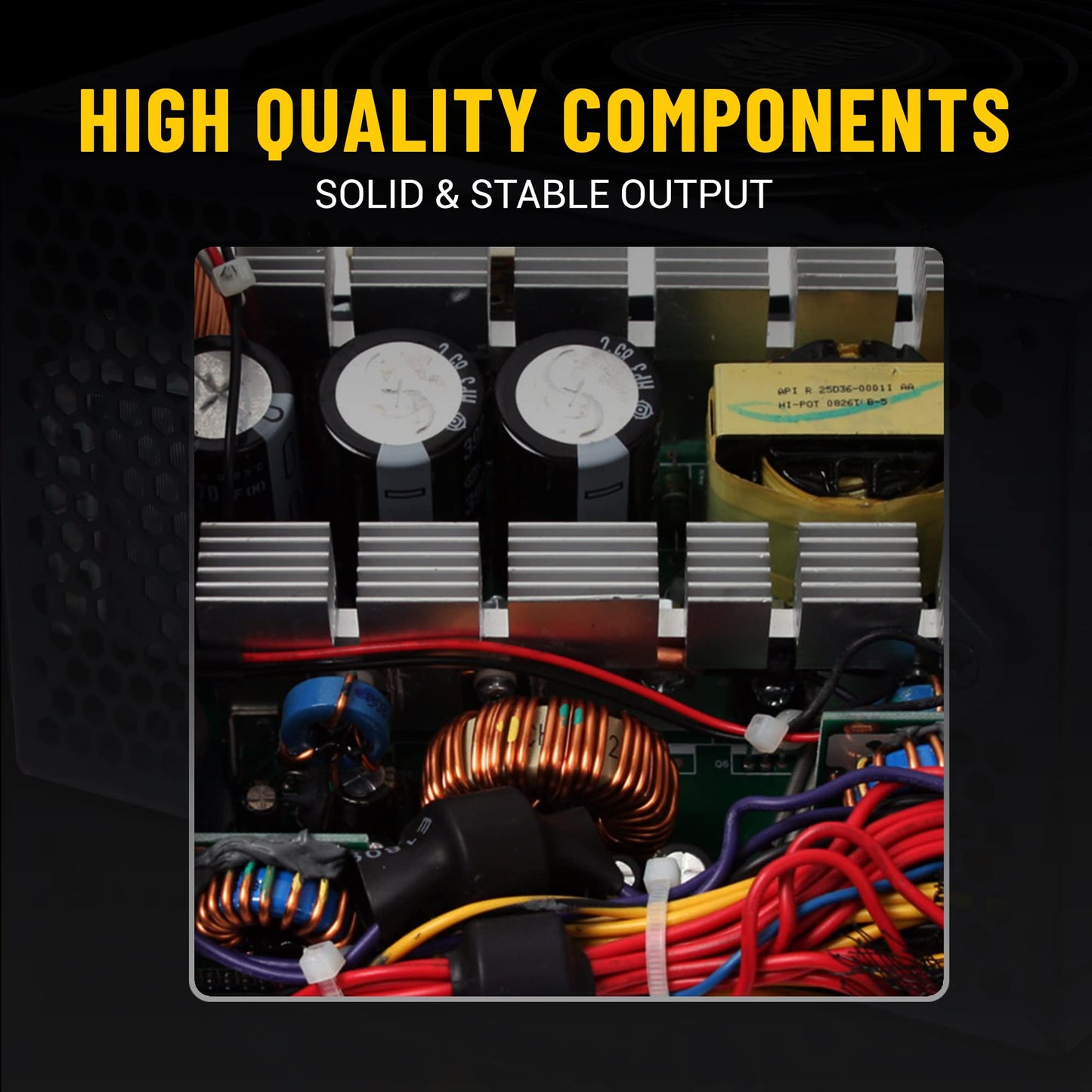 (Open Box)Ant Esports VS450L Non-Modular High Efficiency Gaming Power Supply/PSU with 1 x PCIe and 120mm Silent Fan