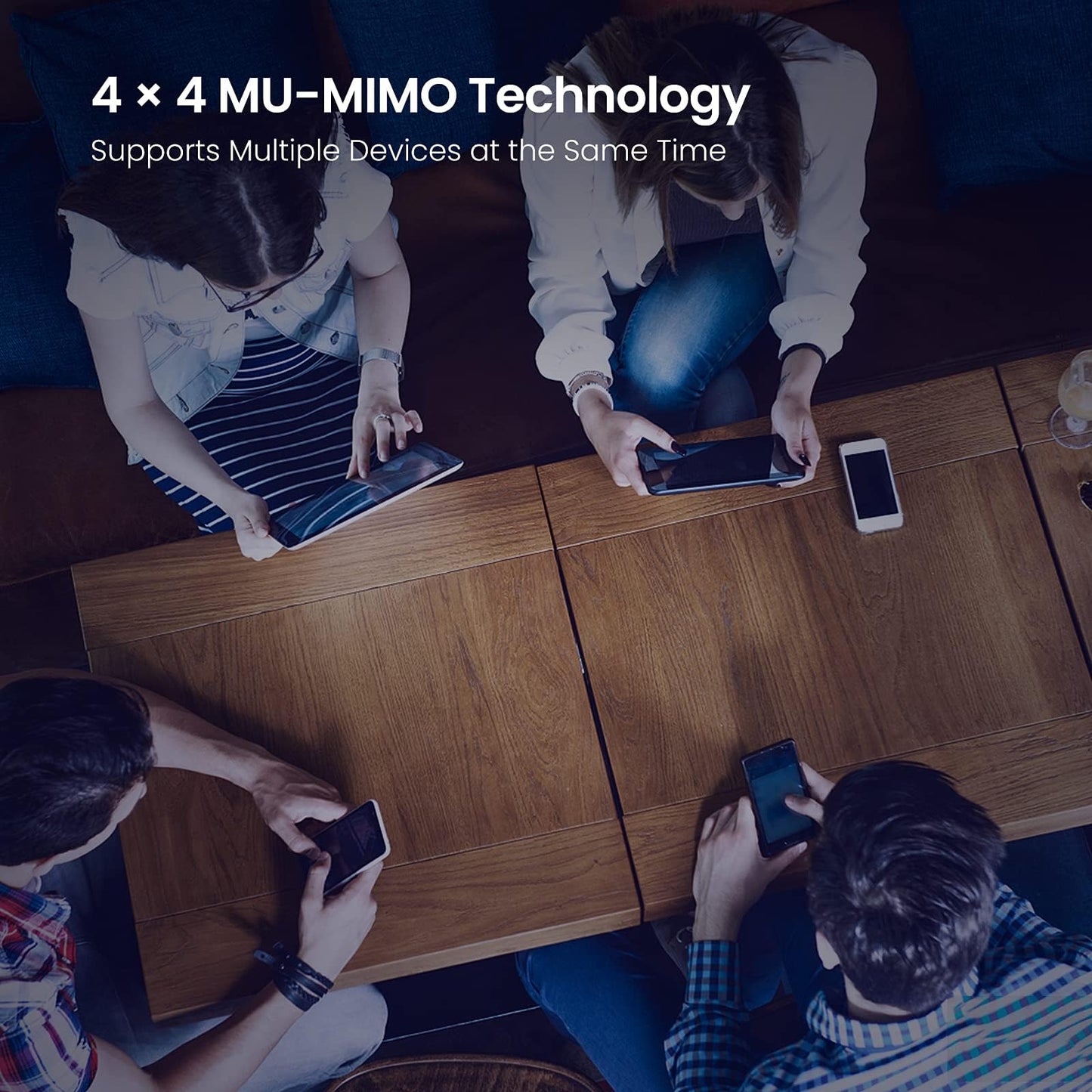 (Open Box) Tenda AC21 2100Mbps Dual Band Gigabit Wireless Router, MU-MIMO, Easy Setup, Supports Guest Network, Parental Control, Client Filter, IPv6 (Black, Not a Modem)