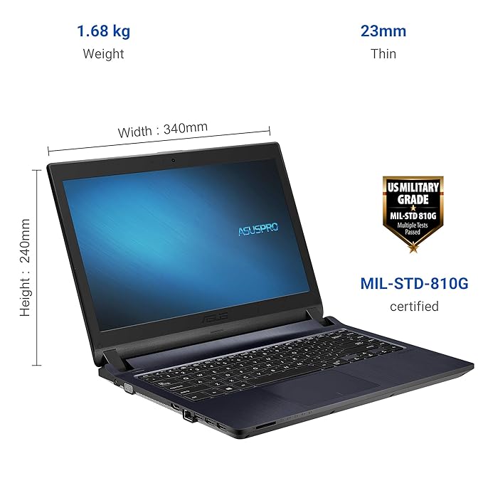 (Brand Refurbished) ASUS ExpertBook P1 (P1440FA)-35.56 cm (14 inch) Notebook (Intel i5-10210U Processor, 8GB RAM, 1TB54R HDD, Win PRO)-P1440FA-FQ2351R