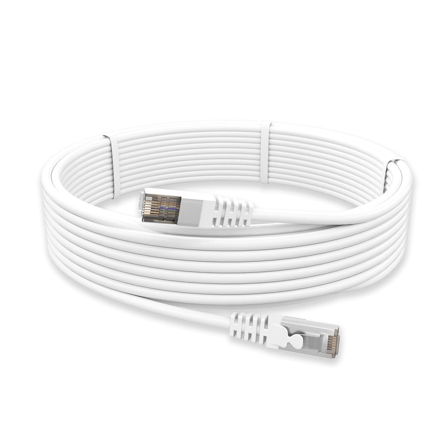 (Open box)Quantum RJ45 Ethernet Patch/LAN Cable with Gold Plated Connectors Supports Upto 1000Mbps -32Feet (10 Meters), White