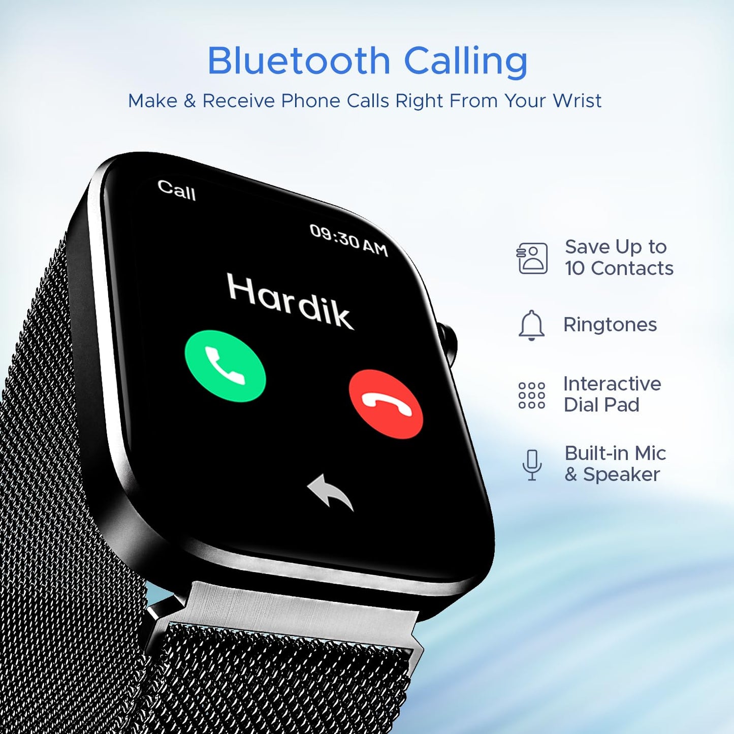 (Without Box) boAt Wave Lite Smart Watch w/ 1.69" (4.2 cm) HD Display, Heart Rate & SpO2 Level Monitor, Multiple Watch Faces, Activity Tracker, Multiple Sports Modes & IP68 (Deep Blue)