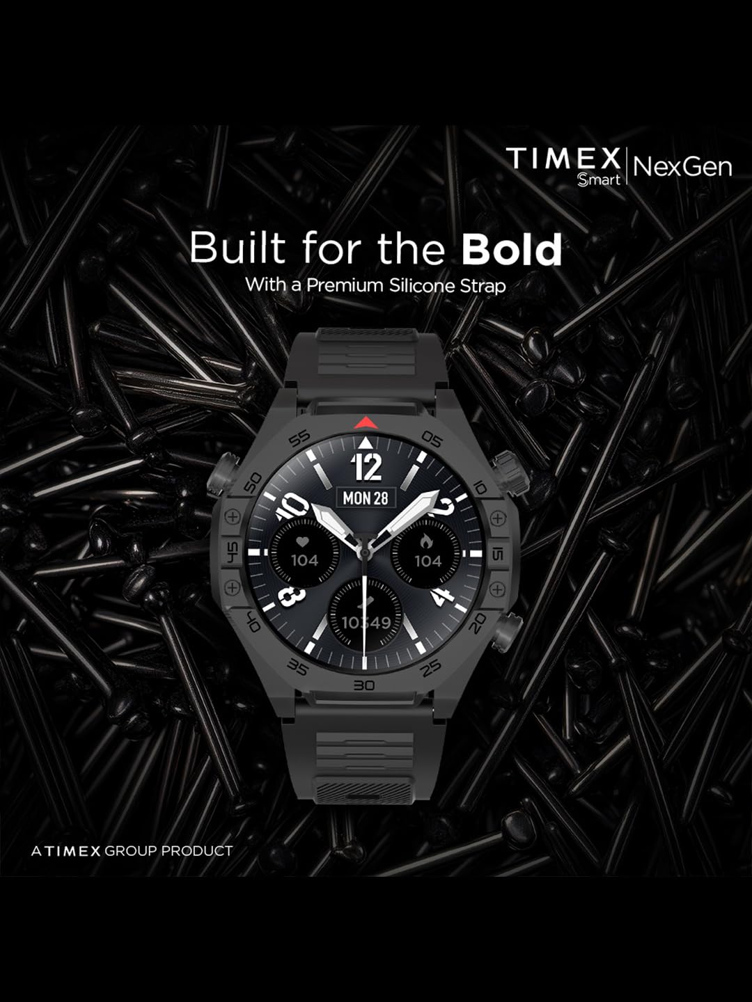 (Open Box) TIMEX Smart NexGen 1.43"(3.6cm) AMOLED Display with Functional Crown and BT Calling Smartwatch for Unisex - TWTXW702T