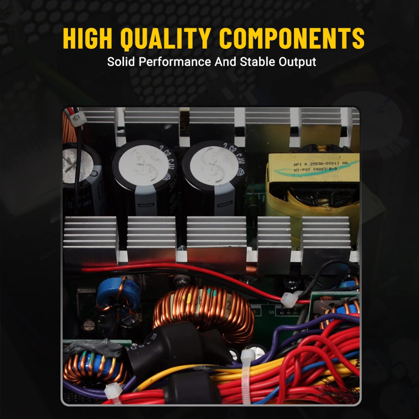 (Open Box)Ant Esports VS450L Non-Modular High Efficiency Gaming Power Supply/PSU with 1 x PCIe and 120mm Silent Fan