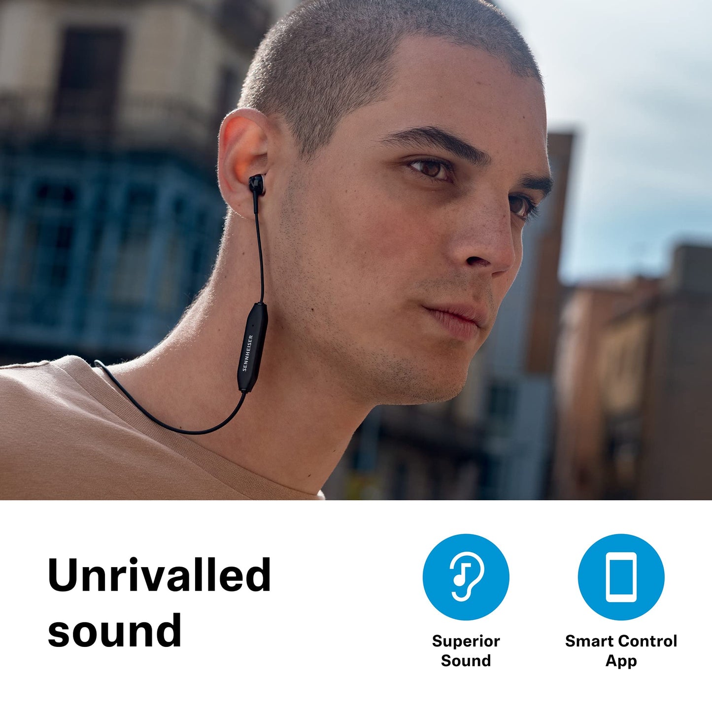 (Open Box)Sennheiser CX 350BT Wireless Bluetooth in Ear Headphone with Mic (Black)