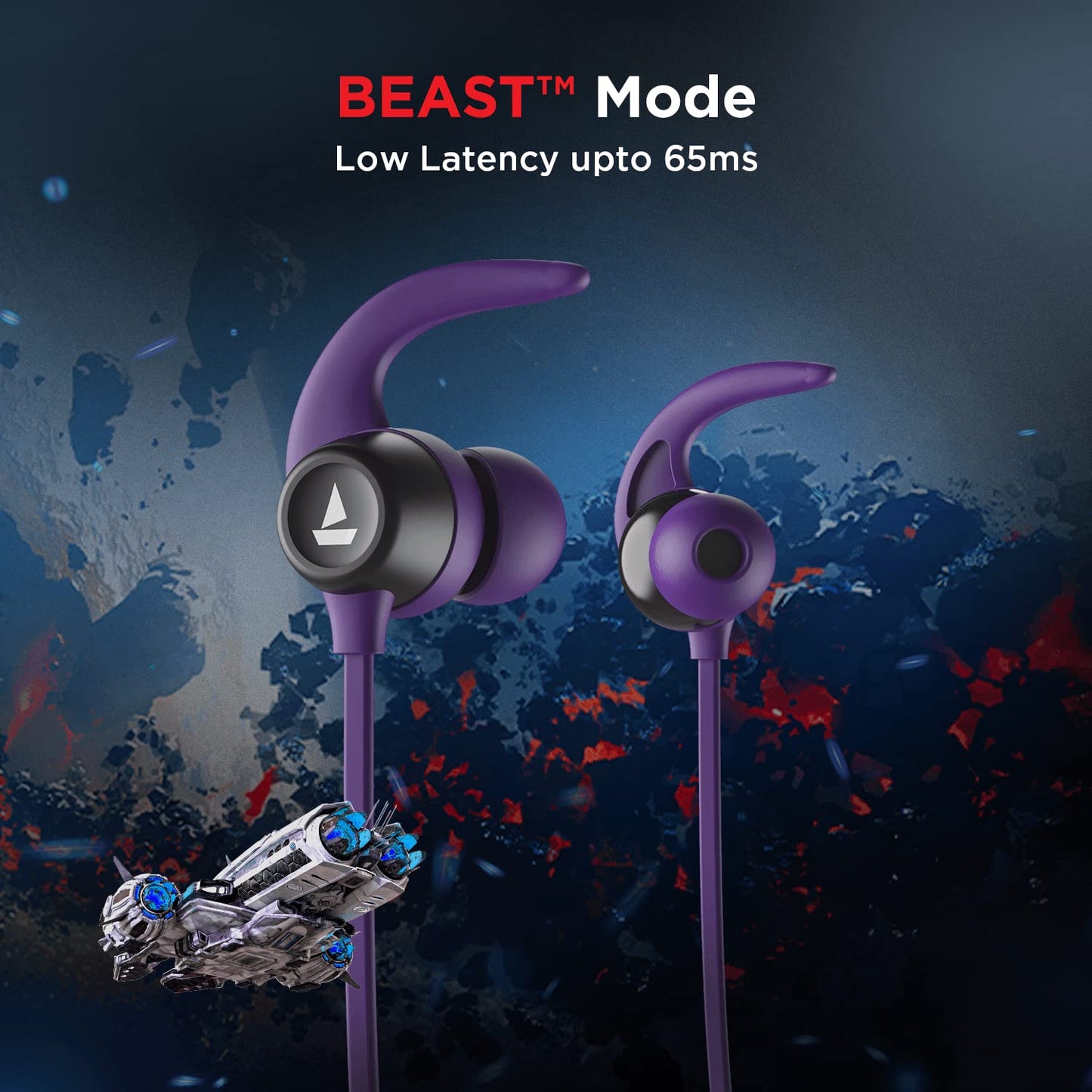 (Open Box)boAt Rockerz 255 Touch Neckband with Full Touch Controls,Spatial Audio,Up to 30H Playtime,ASAP Charge,Beast Mode,Enx Technology(Deep Blue),in-Ear,Bluetooth