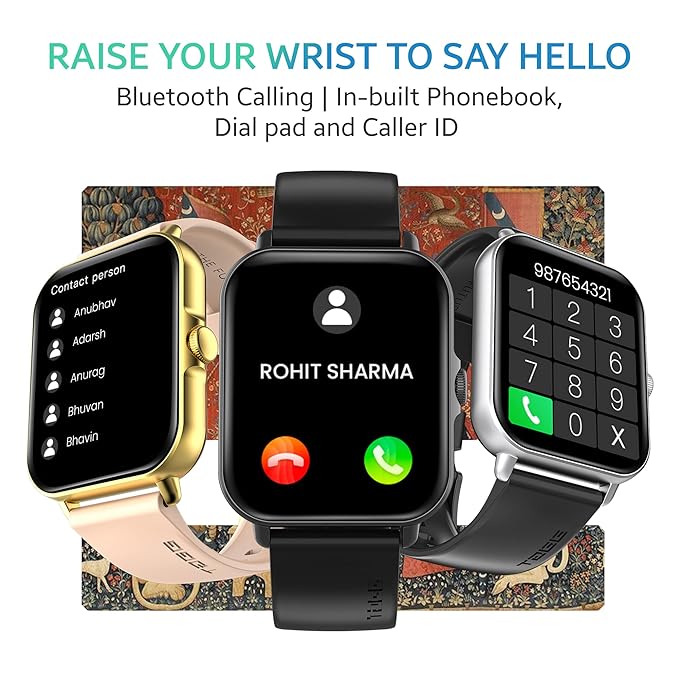 (Open Box) TAGG Engage Lite Advanced Calling Smartwatch with Split Screen Function | Single Chip Technology | Fast Charge 10 min = 1 Day Usage | AI Voice Assistant | Built-In Games, Calculator, Stopwatch & Timer
