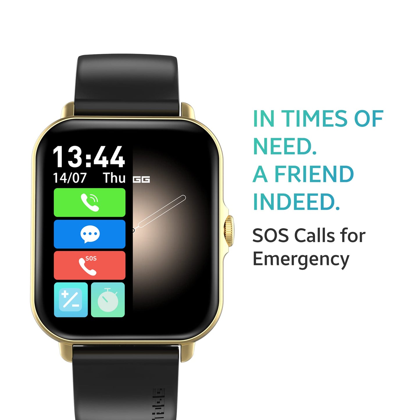 (Open box)TAGG Engage Lite Advanced Calling Smartwatch with Split Screen Function | Single Chip Technology | Fast Charge 10 min = 1 Day Usage | AI Voice Assistant | Built-In Games, Calculator, Stopwatch & Timer