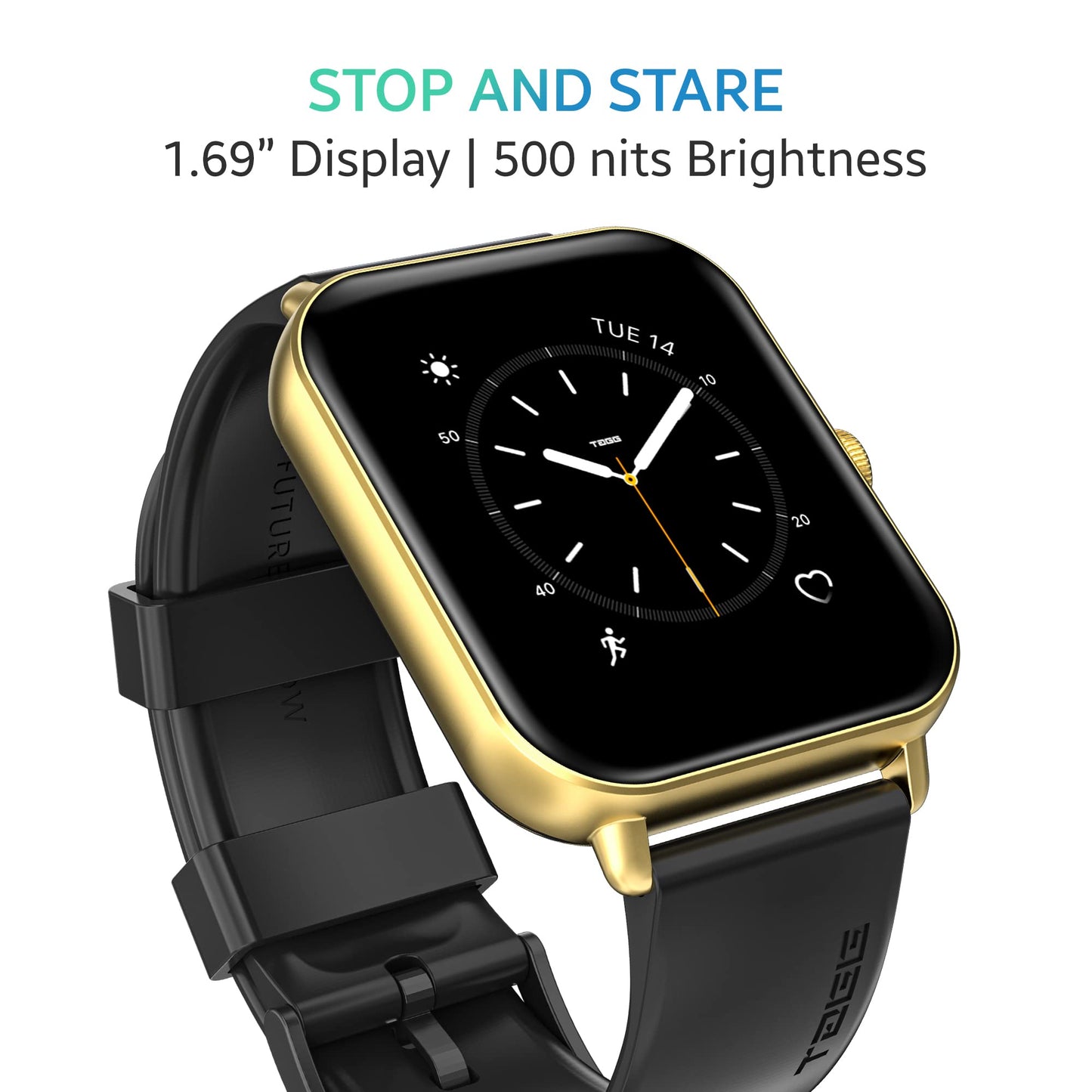 (Open box)TAGG Engage Lite Advanced Calling Smartwatch with Split Screen Function | Single Chip Technology | Fast Charge 10 min = 1 Day Usage | AI Voice Assistant | Built-In Games, Calculator, Stopwatch & Timer