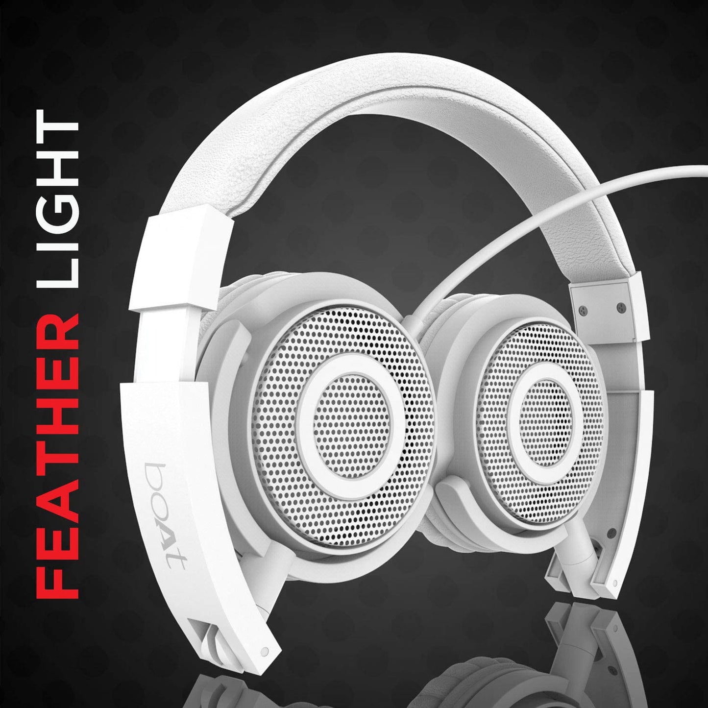(Without Box) boAt BassHeads 950v2 Wired Over Ear Headphones with 40mm Audio Drivers, Soft Ear-Cushion, Lightweight Build, 3.5mm Jack and with mic(Warm Grey)
