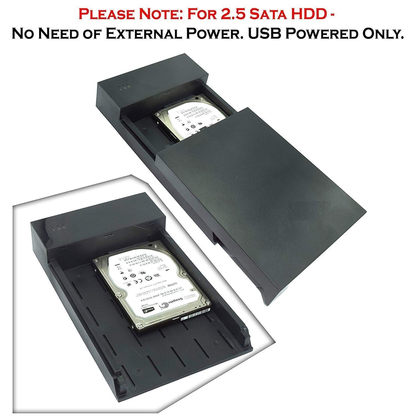 (Open Box)PremiumAV 2.5-inch USB 2.0 Hard Drive SATA Portable Casing Enclosure (Multciolor)