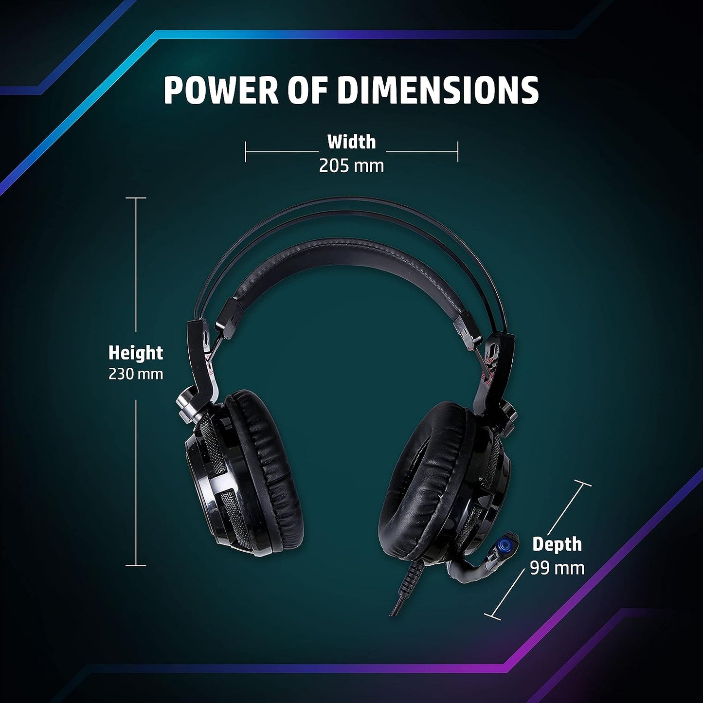 (Open Box) HP H200GS Gaming Wired Headset (Black, On the Ear)