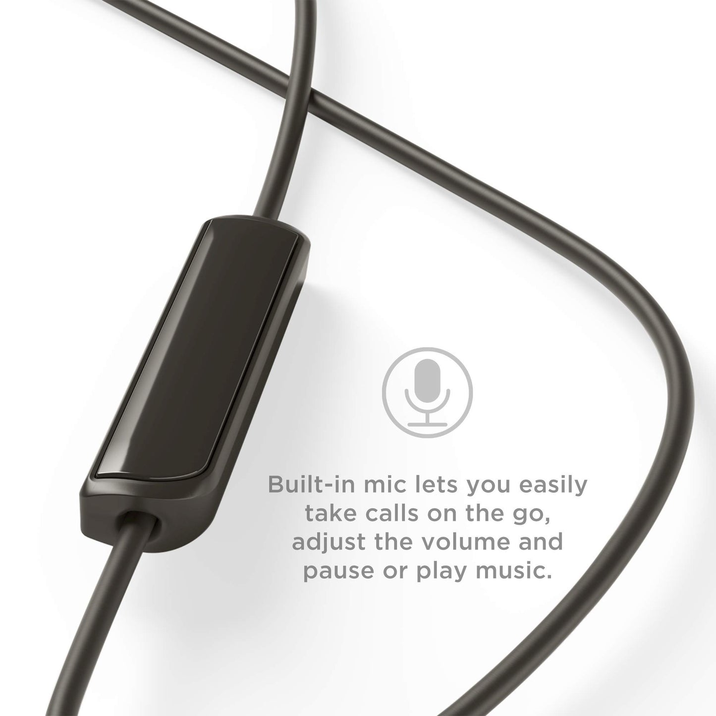(Open Box) TCL Actv100 Wired in Ear Headphone with Mic (Black)