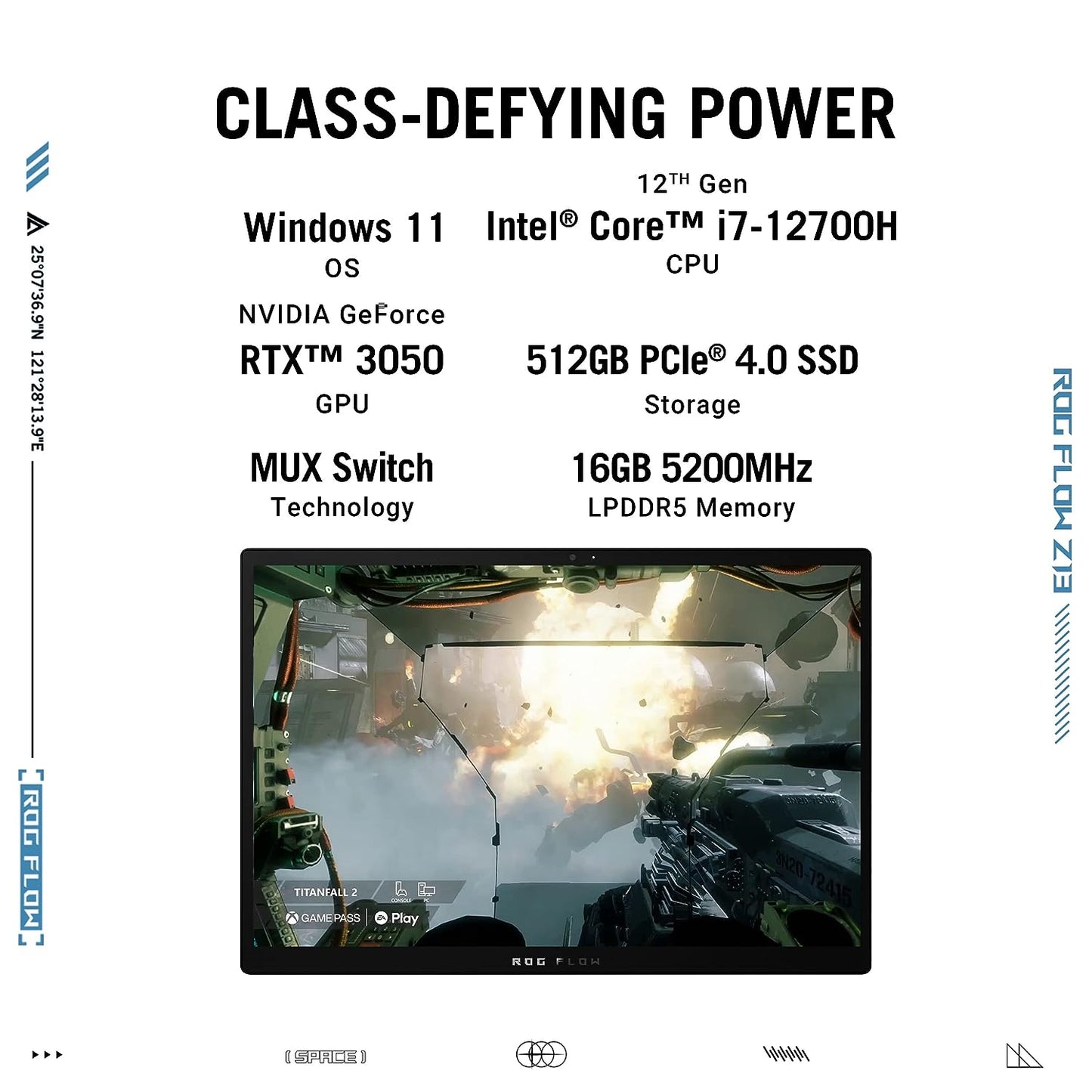 (Brand Refurbished) ASUS Rog Flow Z13 (2022),13.4" (34.03 Cms) Fhd+ 16:10,120Hz Touch,Core I7 12Th Gen,RTX 3050 4Gb Graphics,2-in-1 Gaming Laptop (16Gb/512Gb Ssd/Win 11/Office 2021/Black/1.18 Kg),Gz301Zc-Ld123Ws
