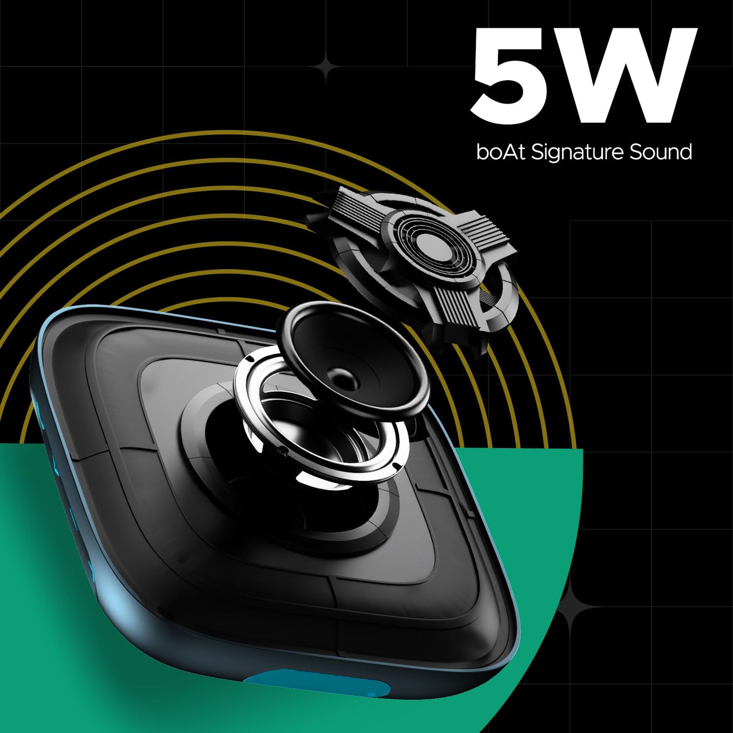 (Open Box) boAt Stone 193 Pro /190 Pro with 5W Signature Sound, Up to 12hrs of Playtime, TWS Feature, Built-in Mic, Bluetooth v5.3, AUX Port, TF Card Connectivity, IPX6 & Type-C Bluetooth Speaker(Raging Black)