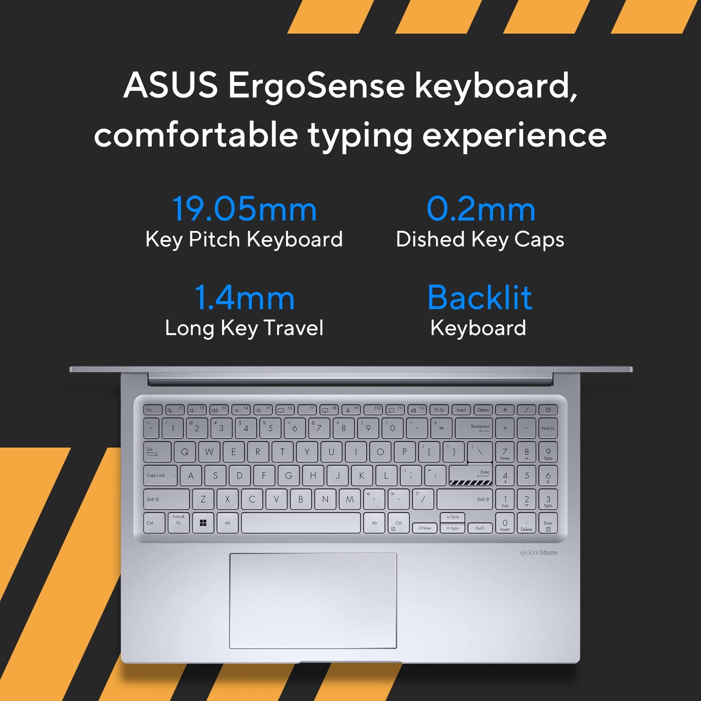 (Brand Refurbished)ASUS Vivobook 15X (2023), Intel Core i3-1315U 13th Gen, 15.6" (39.62 cms) FHD, Thin and Light Laptop (8GB/512GB SSD/Windows 11/Office 2021/Backlit KB/Silver/1.6 kg), K3504VAB-NJ322WS