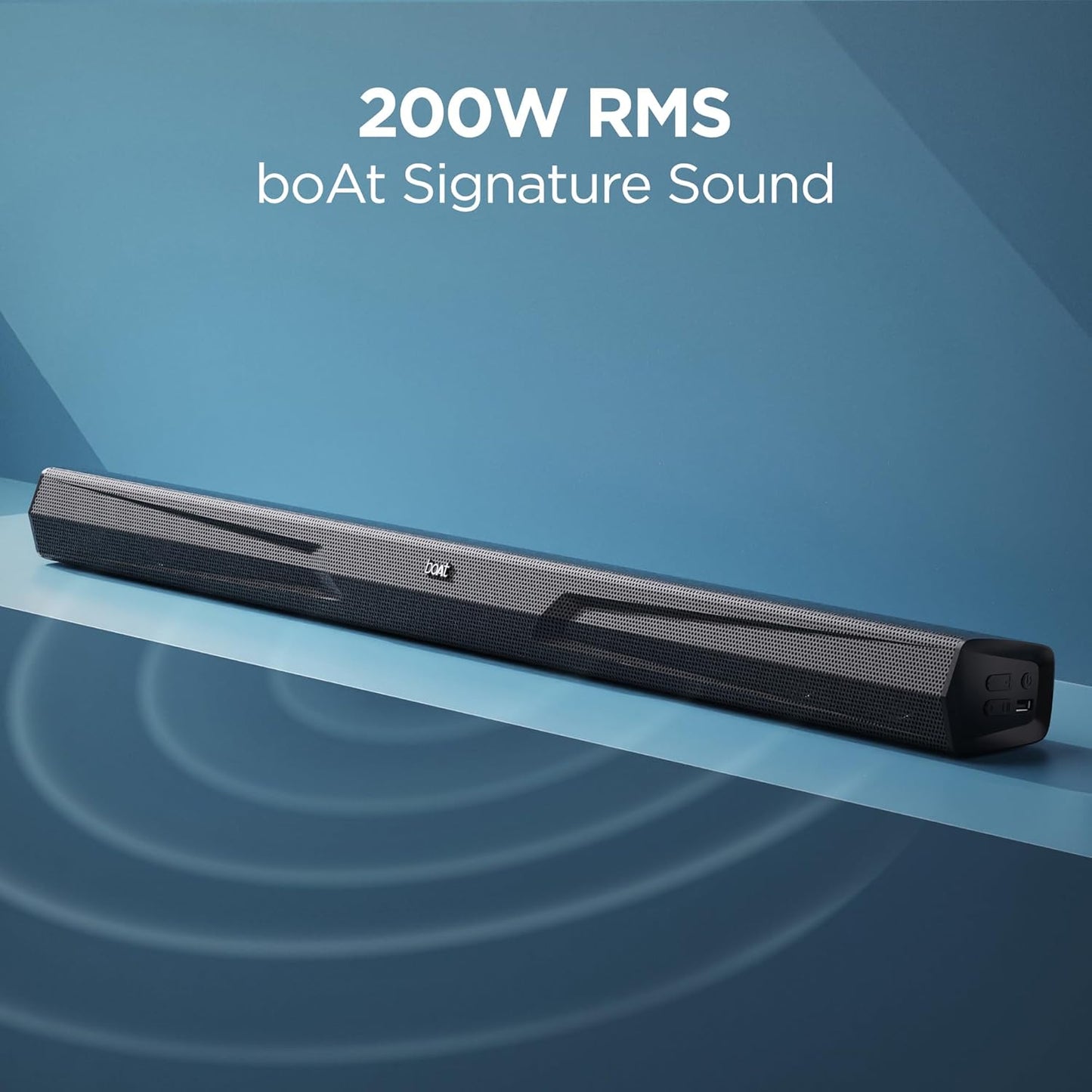 (Open Box) Boat Aavante Bar Quake 200W, Midnight black