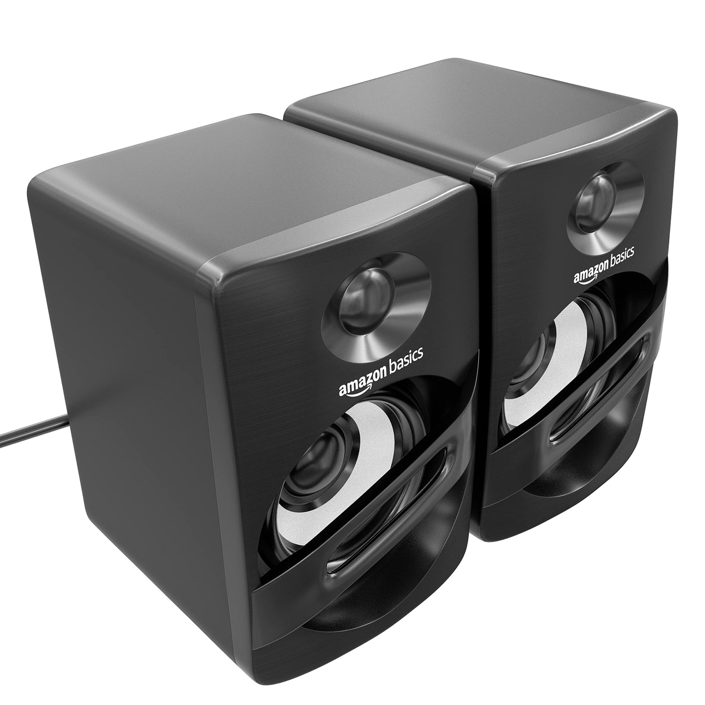 (Open Box) Amazon Basics Portable Multimedia Speaker| Suitable for Laptop & Desktop (Black) | USB 2.0 | Deep Bass