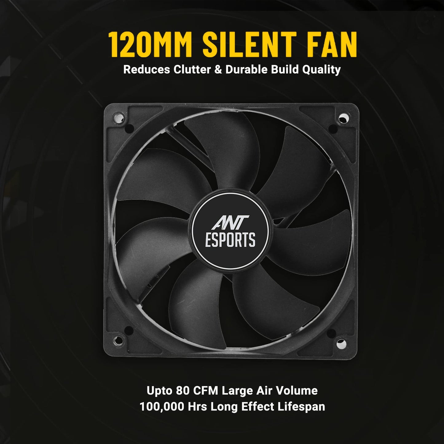 (Open Box)Ant Esports VS450L Non-Modular High Efficiency Gaming Power Supply/PSU with 1 x PCIe and 120mm Silent Fan