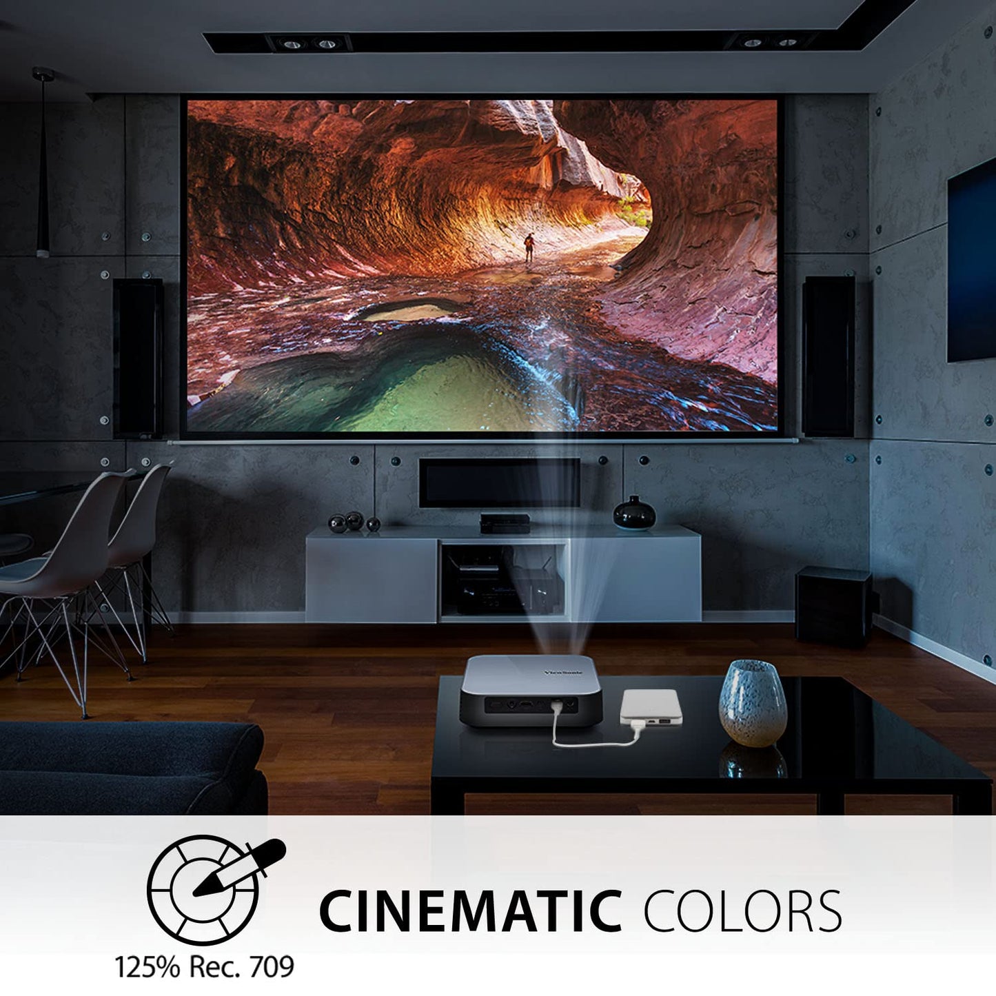 (Open Box) Viewsonic M1 Mini Portable Projector | Jbl Speaker | Hdmi | Auto Keystone |Built-in Battery |100" Projection Image 854 X 480 | 100 Lumen - White
