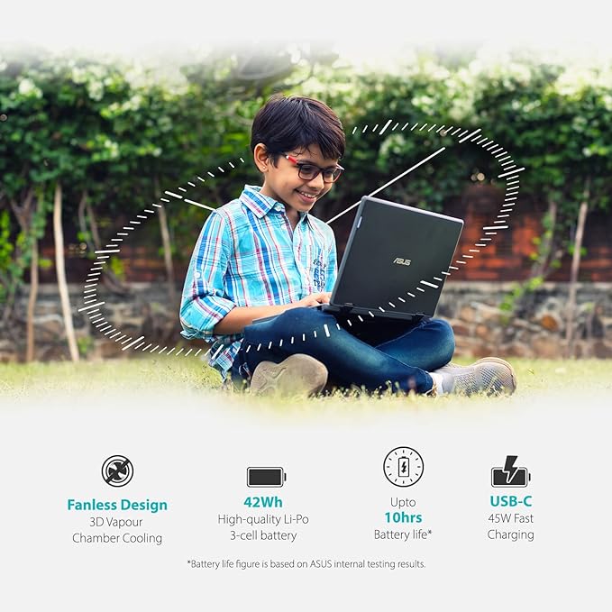 (Brand Refurbished) ASUS BR1100 Notebook 12 (2022), 11.6-inch HD, Intel Celeron N4500, (4GB RAM/128GB M.2 NVMe™ PCIe®/Integrated Graphics/Windows 11 Home/Star Grey/1.26 Kg), BR1100CKA-GJ0722W