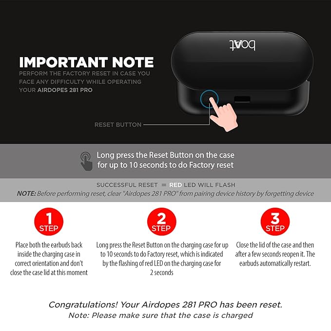 (Open Box) BoAt Airdopes 281 Pro True Wireless Earbuds