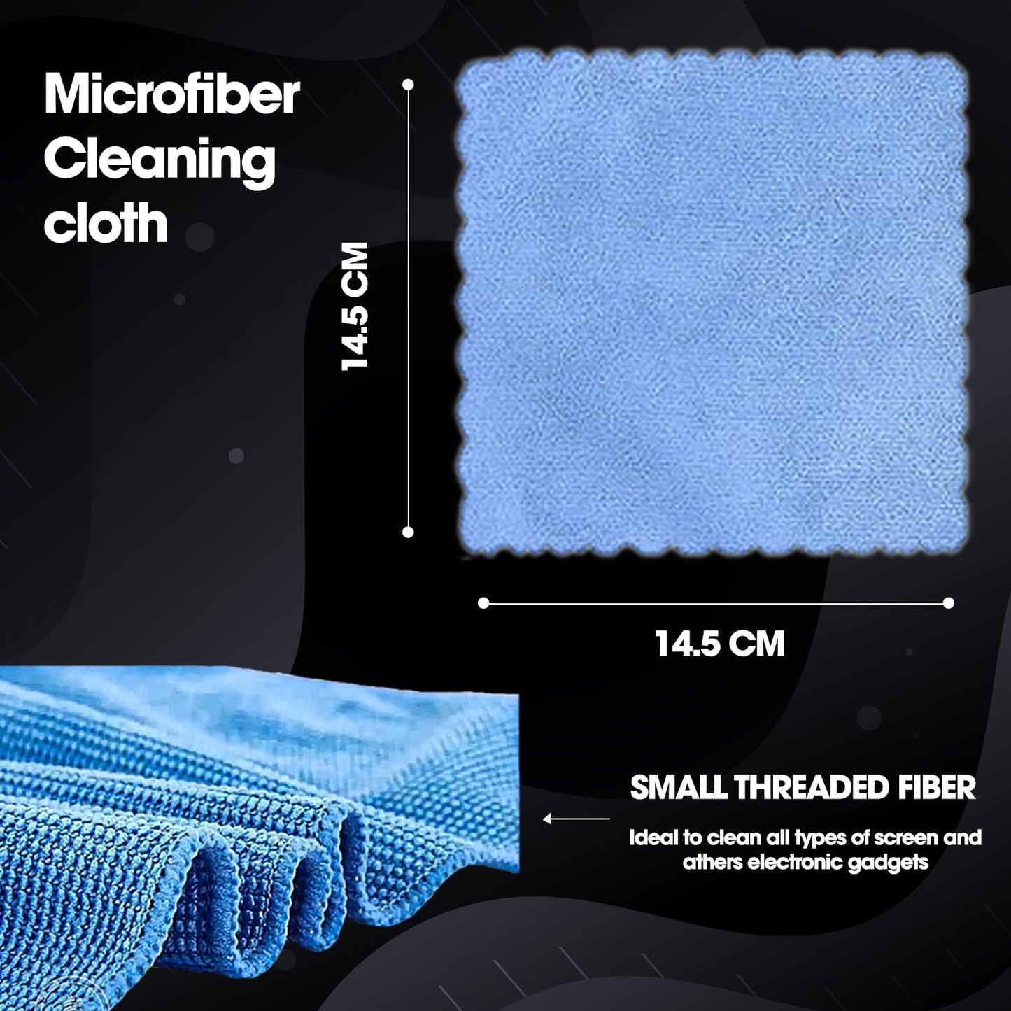 (open box)Sounce 2-in-1 Professional Screen Cleaning Kit Non-Toxic, Anti-Static for Camera, Lens, Binocular, Laptop, TV, Monitor, Smartphone, Tablet (Includes: Cleaning Liquid 500ml, Plush Microfiber Cloth)