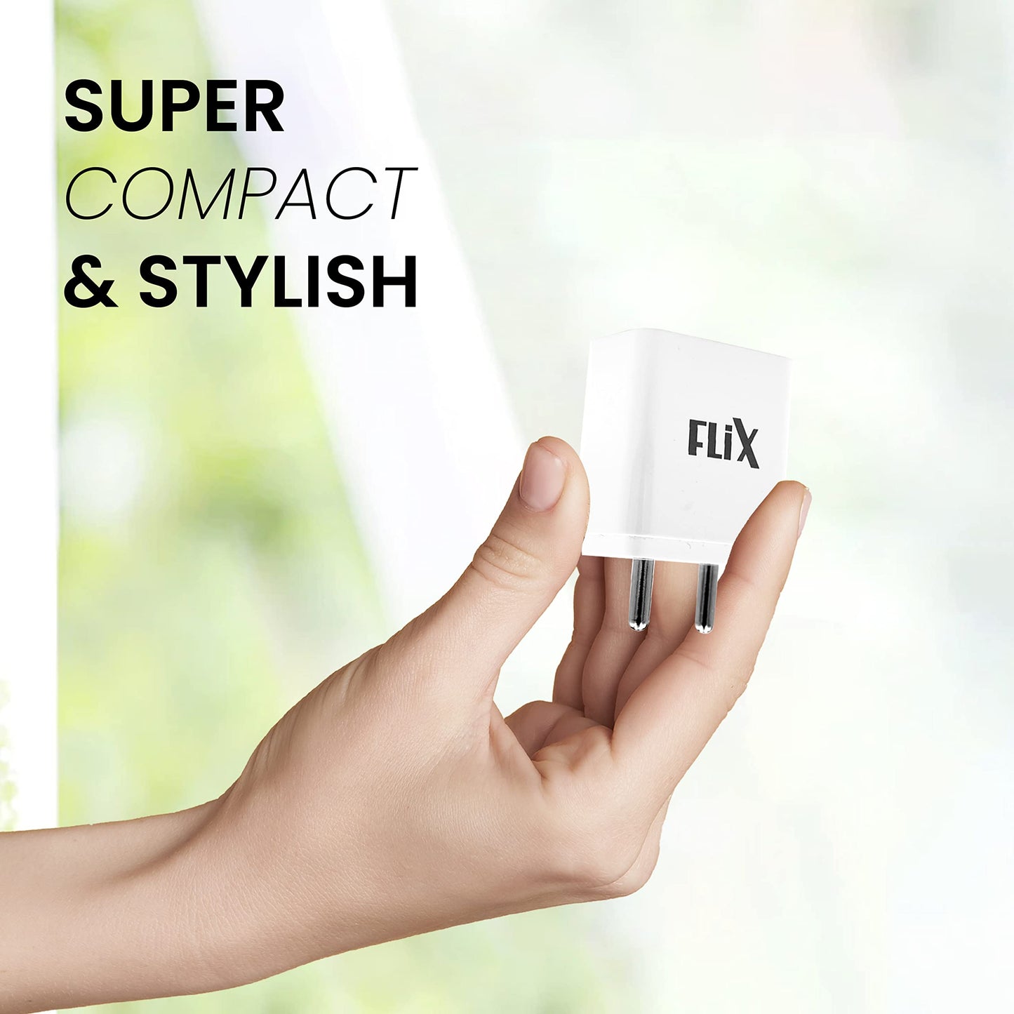 (Open Box) FLiX (Beetel) Storm 33W PD & QC Dual Port Wall Charger,USB Type A & Type C Output Widely Compatible for All Android & IOS Devices,Enhanced Safety,Light Weight & Compact,with Type C Cable (White–SD133)